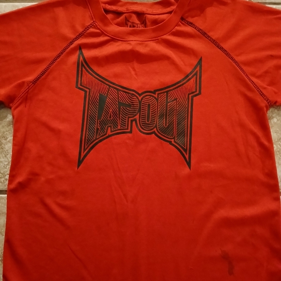 #0160 Boys 100% Tap-Out Shirt Size Small With Wear & Tear As Shown - Picture 7 of 16